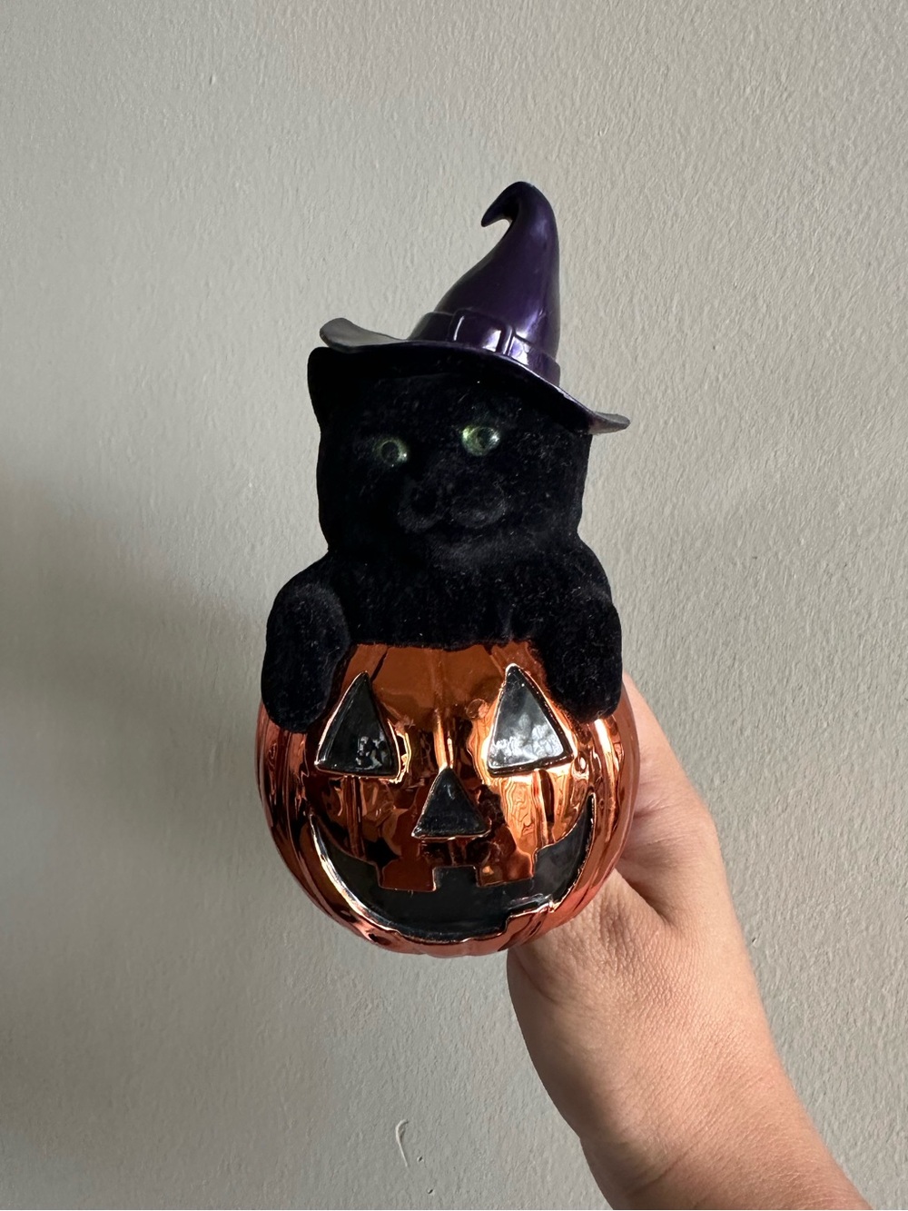 Black Cat Witch Pumpkin Bath & Body Works Wallflower Plug